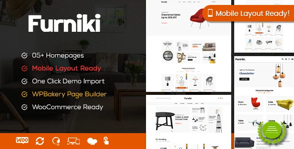 Furniki – Furniture Store & Interior Design WordPress WooCommerce Theme (Mobile Layout Ready)