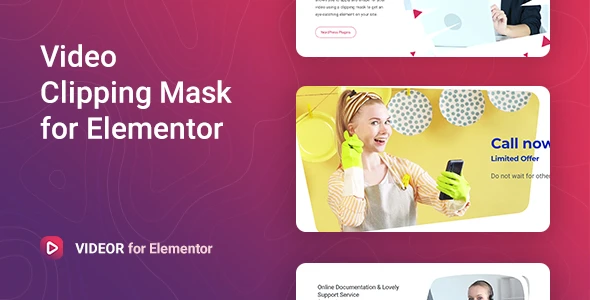 Videor – Video Clipping Mask for Elementor