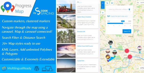 Progress Map WordPress Plugin