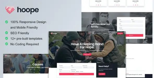 Hoope – Charity & Donation Elementor Template Kit