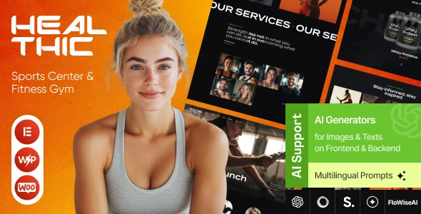 Healthic – Sports Center & Fitness Gym WordPress Theme
