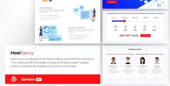 HostSavvy – Web Hosting Elementor Template Kit