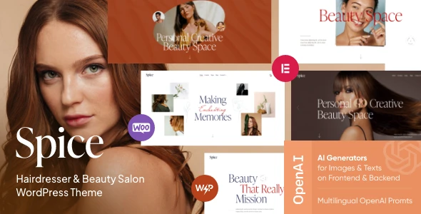 Spice – Beauty & Hair Salon WordPress Theme