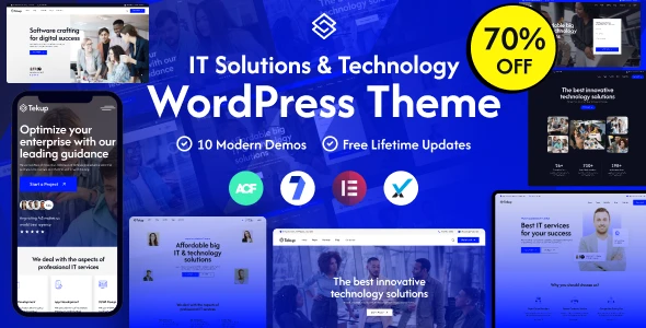 Tekup – Technology & IT Solutions Services WordPress Theme