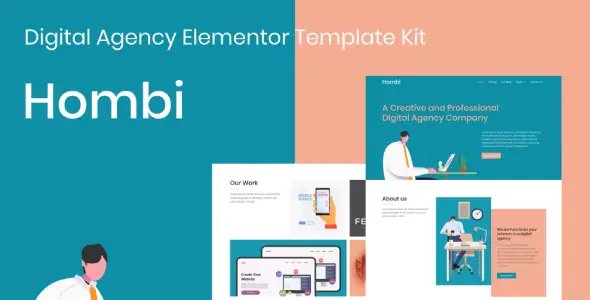 Hombi – Digital Agency Elementor Template Kit