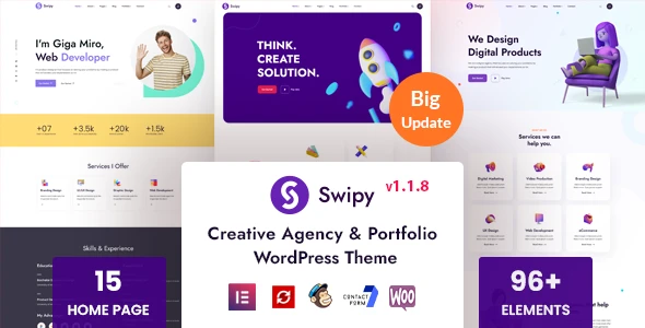 Swipy – Creative Agency WordPress Theme
