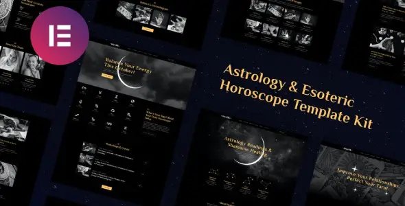 Mystik Astrology & Esoteric Horoscope Elementor Template Kit