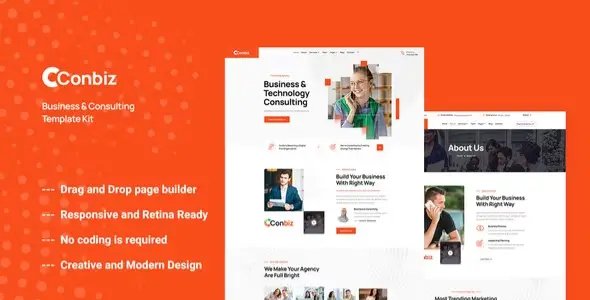 Conbiz – Consultancy & Business Elementor Template Kit
